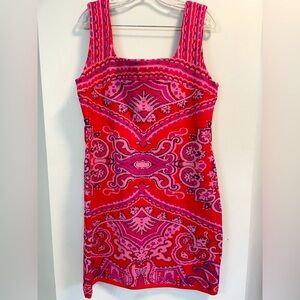 NWT FARMRIO, XL, I bought wrong size on final sale, red paisley scarf knit mini